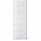Tongue and Groove Interlocking Hollow Waterproof PVC Panels-600mm Width White Carrera Marble Tiles