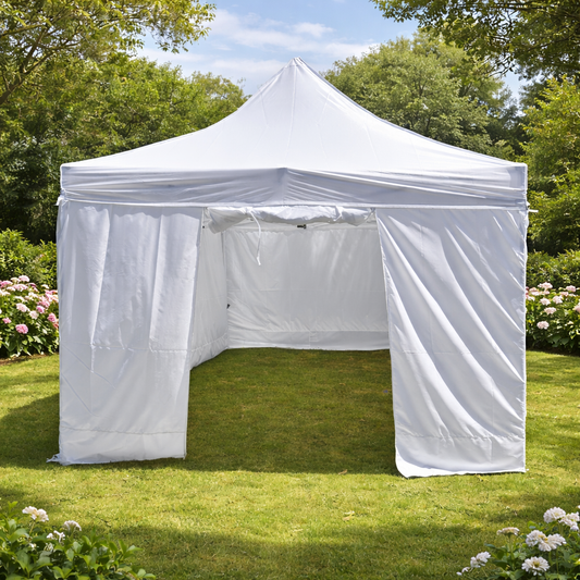 3X6M Folding Gazebo Powder-coated frame Marquee Pop Up Outdoor Shade Canopy White