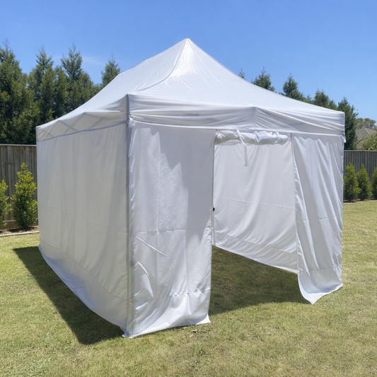 3X6M Folding Gazebo Powder-coated frame Marquee Pop Up Outdoor Shade Canopy White