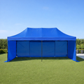 3X6M Pop Up Gazebo Hammerstone Finish Folding Shade Canopy Marquee Blue