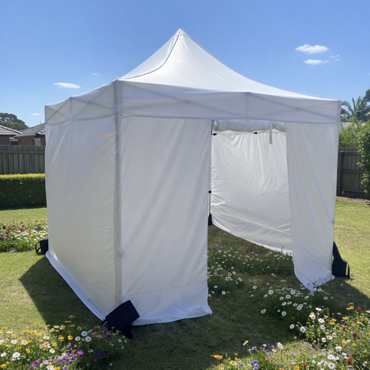 3X4.5M Folding Gazebo Powder-coated finish frame Marquee Pop Up Outdoor Shade Canopy White