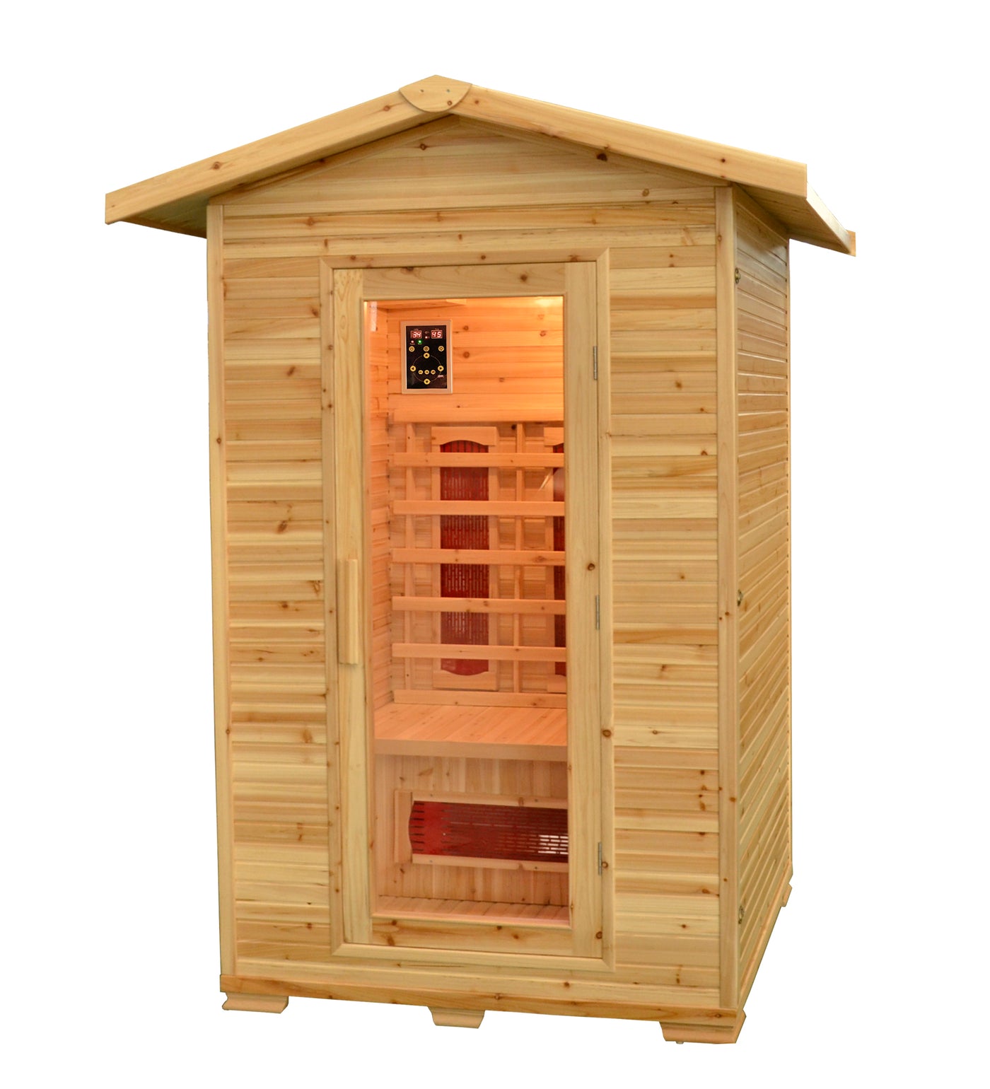 Greenland 2-Person Luxury Full Spectrum Outdoor Sauna 2080W 3Yr Warranty