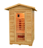 Greenland 2-Person Luxury Full Spectrum Outdoor Sauna 2080W 3Yr Warranty