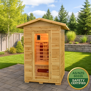 Greenland 2-Person Luxury Full Spectrum Outdoor Sauna 2080W 3Yr Warranty