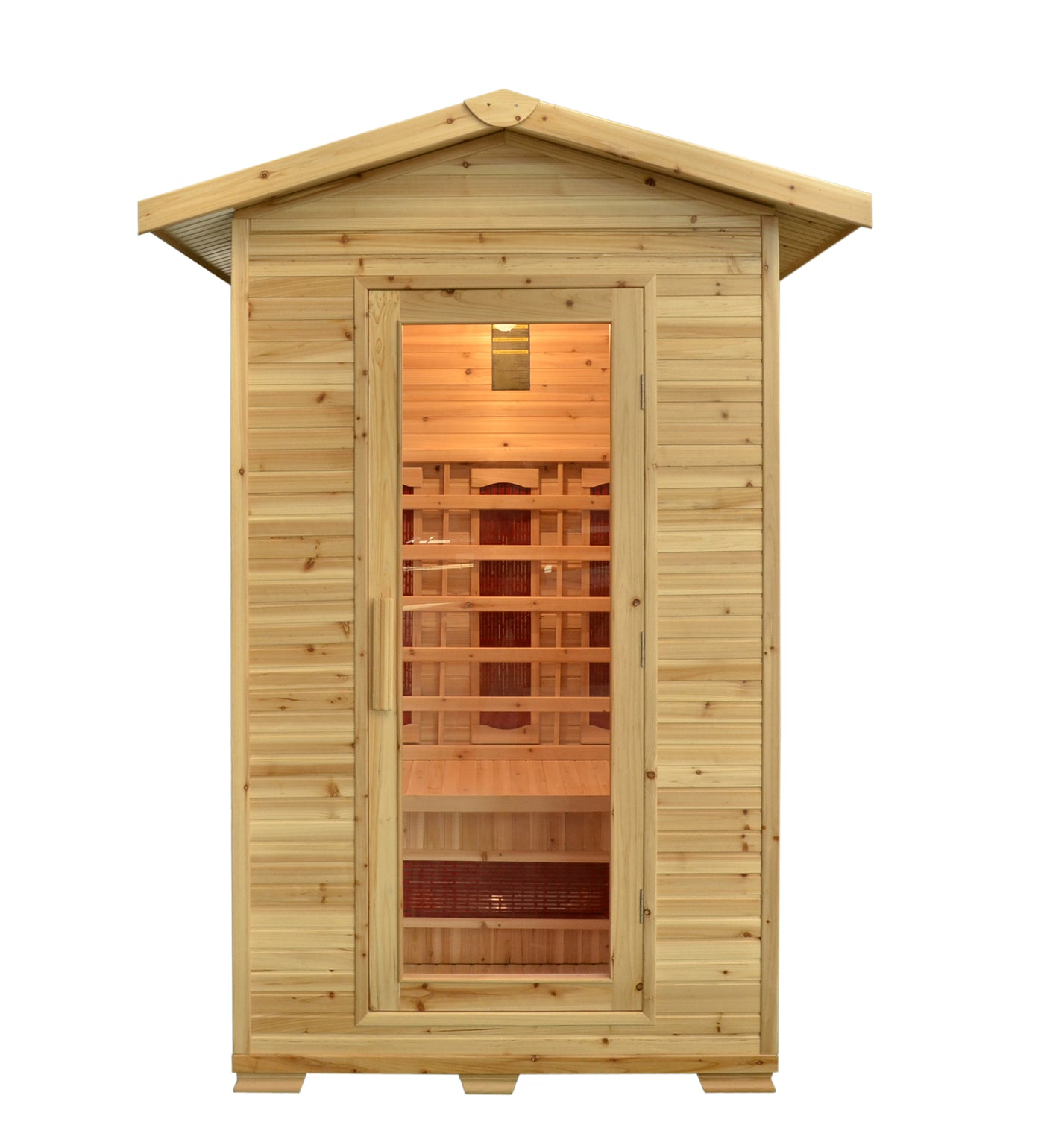 Greenland 2-Person Luxury Full Spectrum Outdoor Sauna 2080W 3Yr Warranty