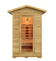Greenland 2-Person Luxury Full Spectrum Outdoor Sauna 2080W 3Yr Warranty
