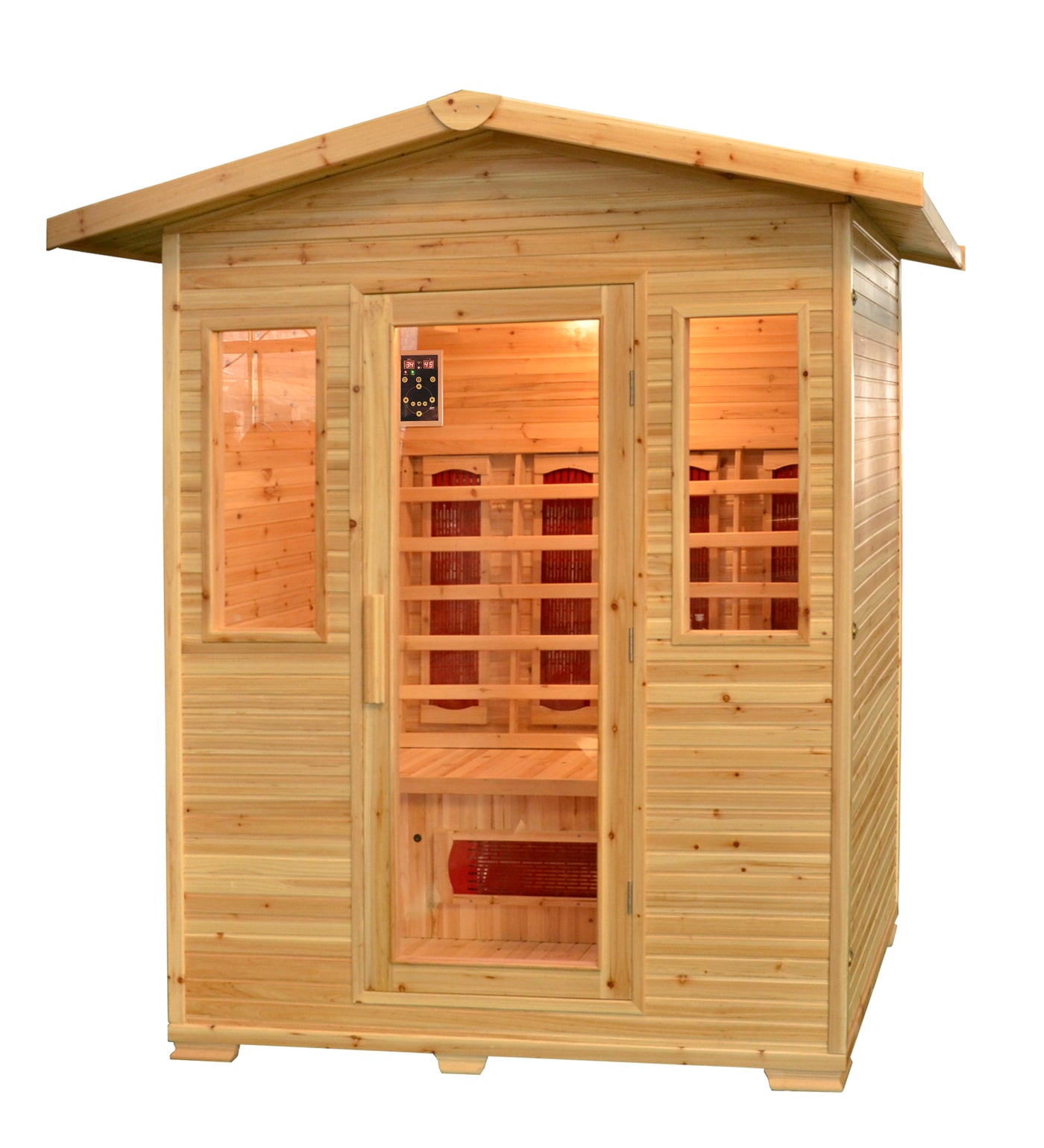 Greenland 3 Person Luxury Full Spectrum Outdoor Sauna 2325W