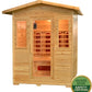 Pre-order Greenland 3 Person Luxury Full Spectrum Outdoor Sauna 2325W