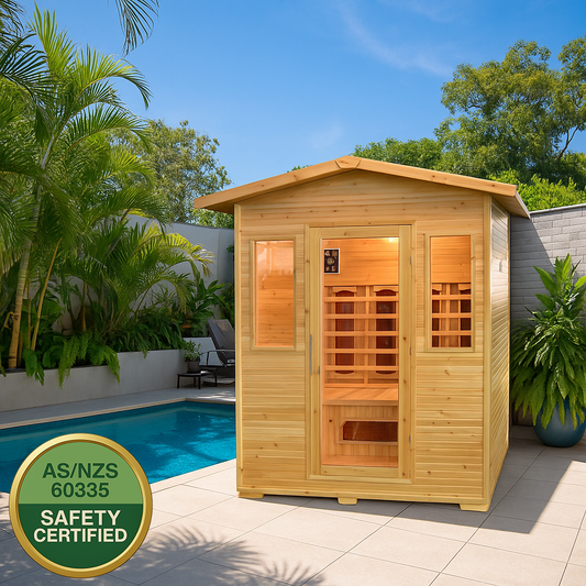 Pre-order Greenland 3 Person Luxury Full Spectrum Outdoor Sauna 2325W
