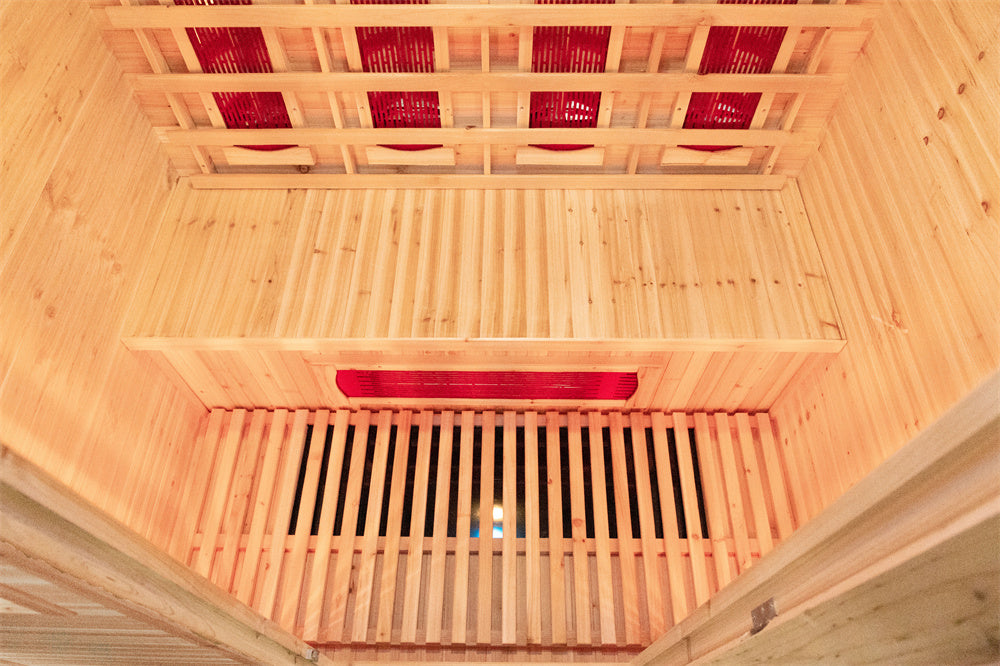 Greenland 3 Person Luxury Full Spectrum Outdoor Sauna 2325W