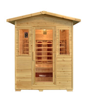 Greenland 3 Person Luxury Full Spectrum Outdoor Sauna 2325W
