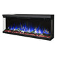 Longford 50" Three Sided Viewing Built-in Recessed / Wall mounted Heater Electric Fireplace