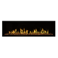 Lumi 72" Narrow Trim Seamless Built-in/Recessed & Wall-Mounted Electric Fireplace Heater WIFI Bluetooth Speaker