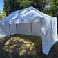 3X6M Pop Up Gazebo Hammerstone Finish Folding Shade Canopy Marquee White