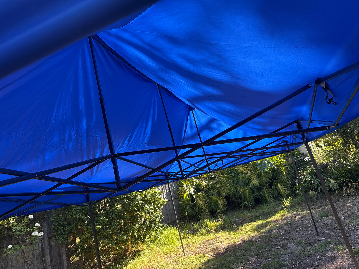 3X6M Pop Up Gazebo Hammerstone Finish Folding Shade Canopy Marquee Blue