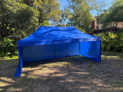 3X6M Pop Up Gazebo Hammerstone Finish Folding Shade Canopy Marquee Blue