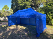 3X6M Pop Up Gazebo Hammerstone Finish Folding Shade Canopy Marquee Blue