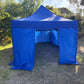 3X6M Pop Up Gazebo Hammerstone Finish Folding Shade Canopy Marquee Blue