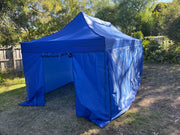 3X6M Pop Up Gazebo Hammerstone Finish Folding Shade Canopy Marquee Blue