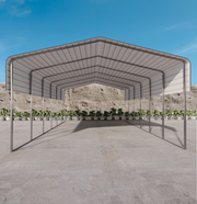Portable Metal Steel Carport 6x9m Cream