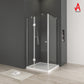Modern Corner Pivot Door Shower Enclosure - 80X80X185cm 6mm Tempered Glass