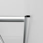 Square Shower Enclosure 100 x 100 x 185cm Sliding Door 6mm Tempered Glass Chrome Aluminium Frame