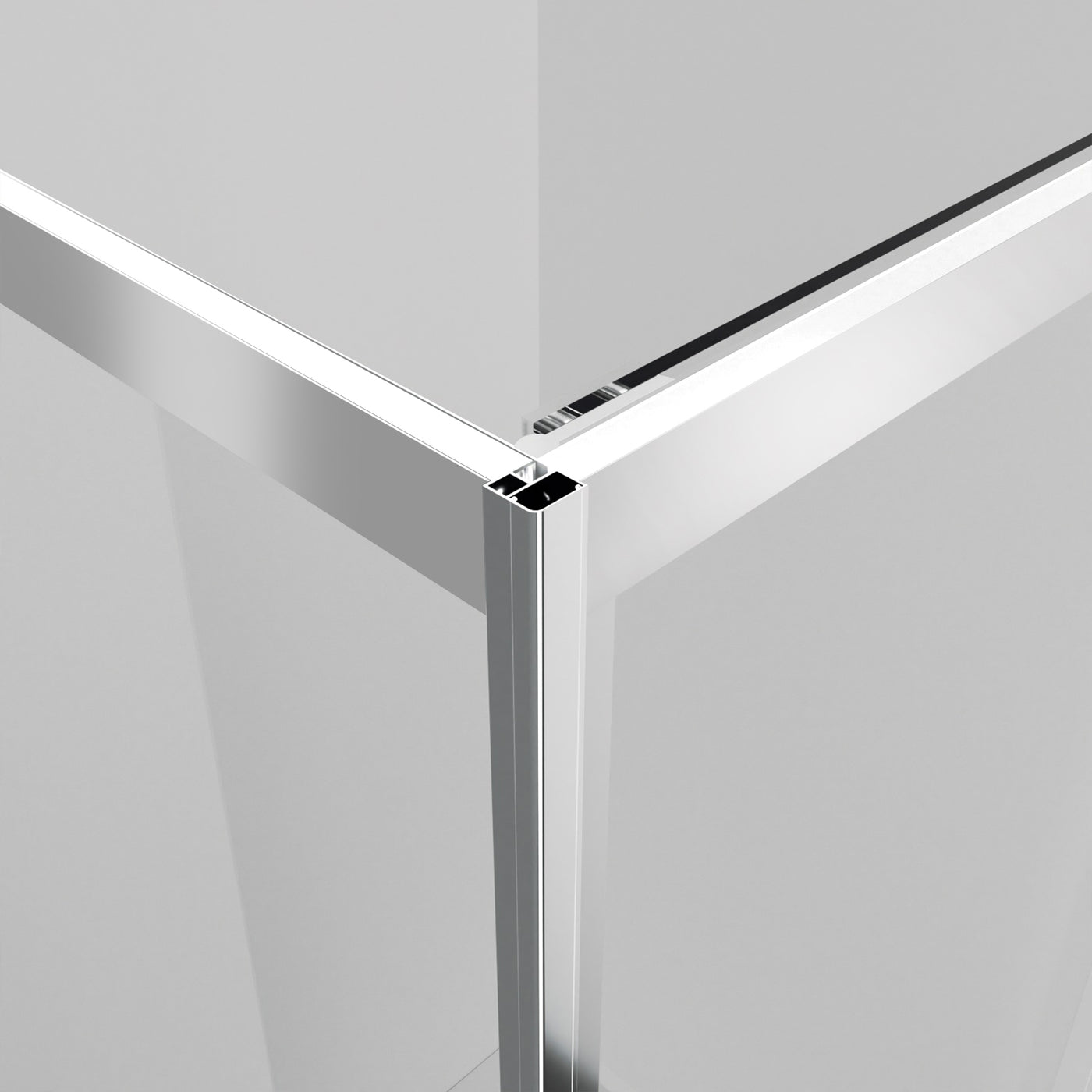 100 x 100 x 185cm In-fold Sliding Door Corner Shower Enclosure Chrome