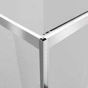 100 x 100 x 185cm In-fold Sliding Door Corner Shower Enclosure Chrome