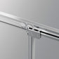 Square Shower Enclosure 100 x 100 x 185cm Sliding Door 6mm Tempered Glass Chrome Aluminium Frame