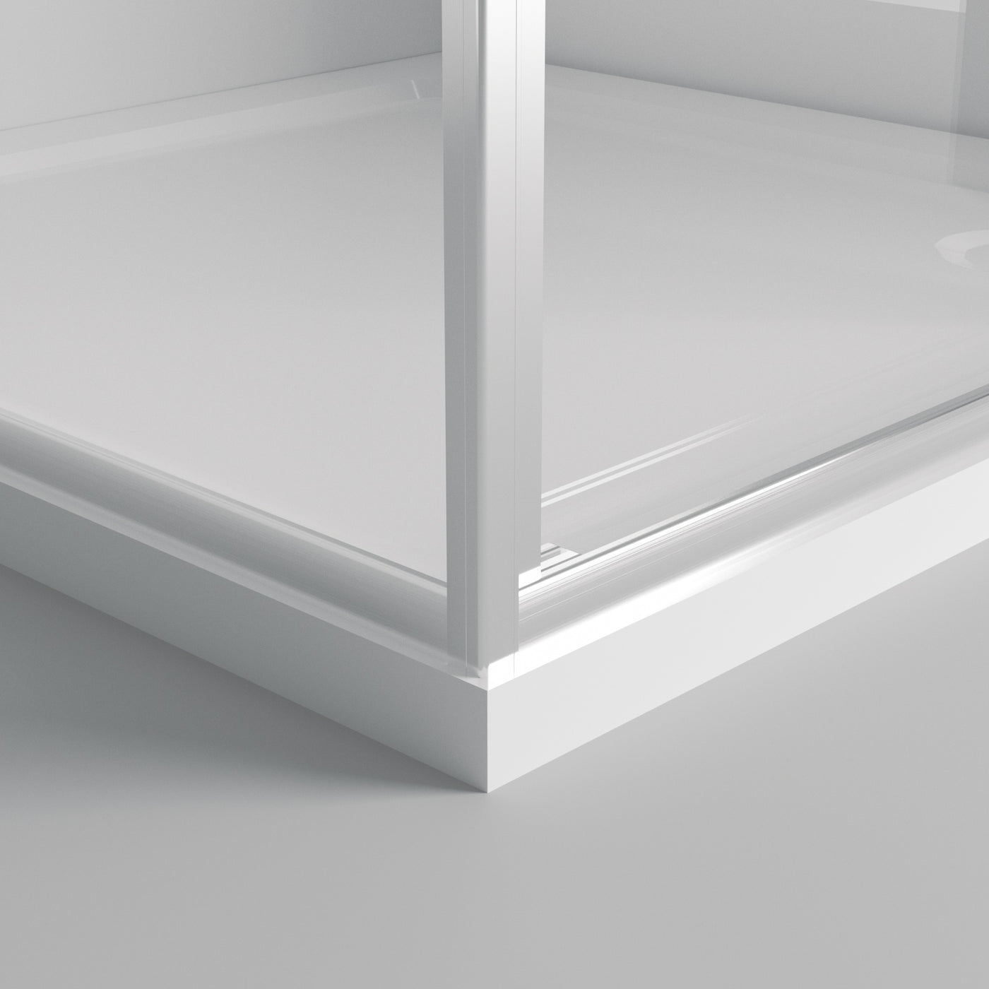 100 x 100 x 185cm In-fold Sliding Door Corner Shower Enclosure Chrome