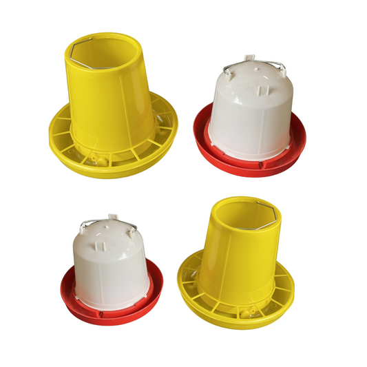 Large Chicken Poultry 6kg Feeder and 6L Water Drinker Set