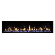 Lumi 72" Narrow Trim Seamless Built-in/Recessed & Wall-Mounted Electric Fireplace Heater WIFI Bluetooth Speaker