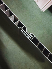 Tongue and Groove Interlocking Hollow Waterproof PVC Panels-1000mm Width Grey Concrete