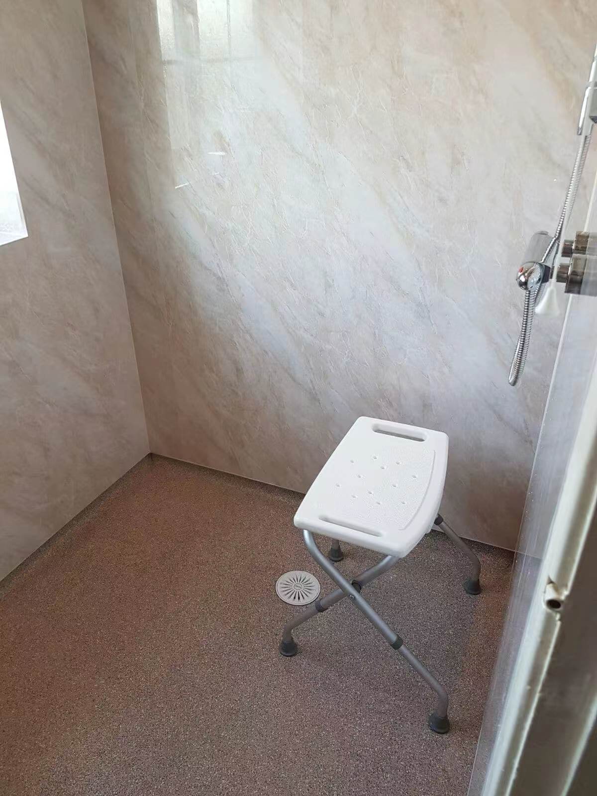 Tongue and Groove Interlocking Hollow PVC Panels-1000mm Width Beige Marble Gloss