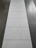 Tongue and Groove Interlocking Hollow Waterproof PVC Panels-600mm Width Grey Marble Tiles
