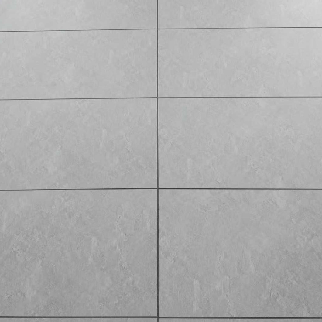Tongue and Groove Interlocking Hollow Waterproof PVC Panels-600mm Width Grey Marble Tiles