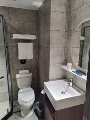 Tongue and Groove Interlocking Hollow Waterproof PVC Panels-600mm Width Concrete Grey Tiles