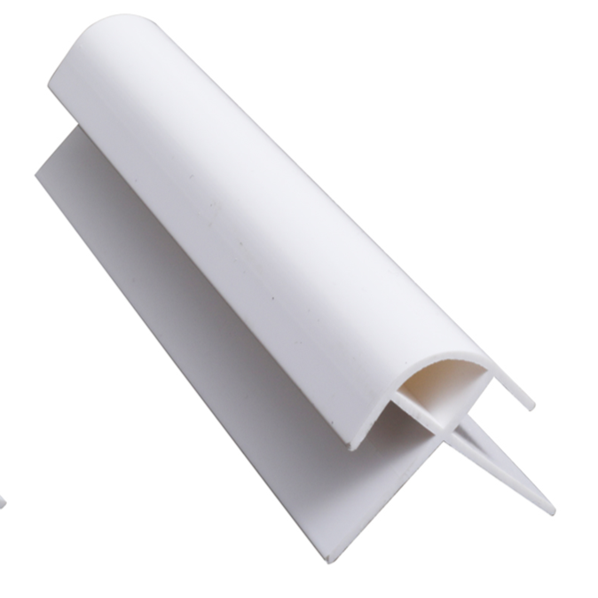 2600mm PVC Panels Trims 10mm-External Corner White