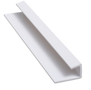 2600mm PVC Shower Wall Panel Edge Trim End Cap White 10mm