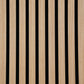 Premium Wooden Slat Acoustic Wall Panels Oak 2400x600mm
