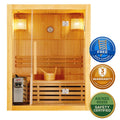 Greenland 3 Person Finnish Indoor Traditional Steam Sauna 4500W 3YR Warranty