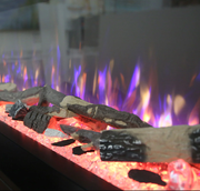 Vienna 78" Extra Deep Three Sided Viewing Built-in Recessed / Wall mounted Heater Electric Fireplace