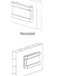 Lucia 72 inch 3 Sided Wall Mounted and Recessed/ Insert Electric Fireplace Heater