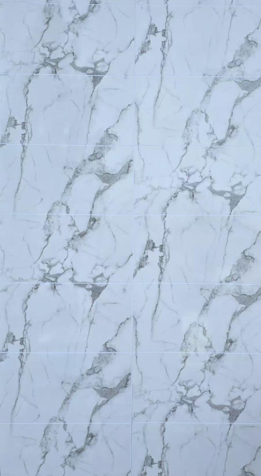 Tongue and Groove Interlocking Hollow PVC Panels-600mm Width Carrera Marble Tiles