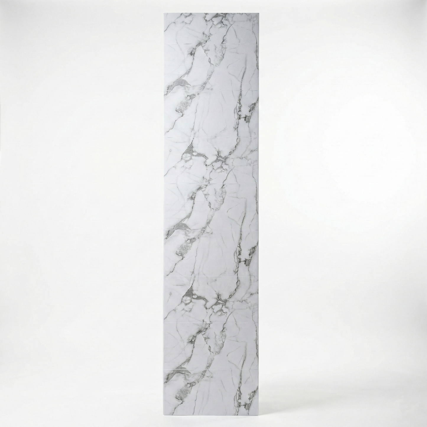 Tongue and Groove Interlocking Hollow Waterproof PVC Panels-600mm Width Carrera Marble Tiles