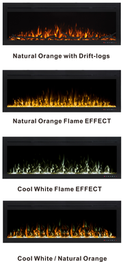 Aurelia 72" Built-in Recessed / Wall mounted Heater Electric Fireplace