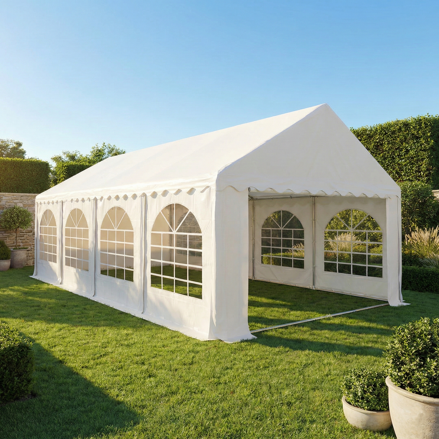 4x8m Premier Grade Heavy Duty Galvanized Frame PVC Fabric Party Tent Marquee