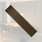 Premium Wooden Slat Acoustic Wall Panels Walnut 2700x600mm