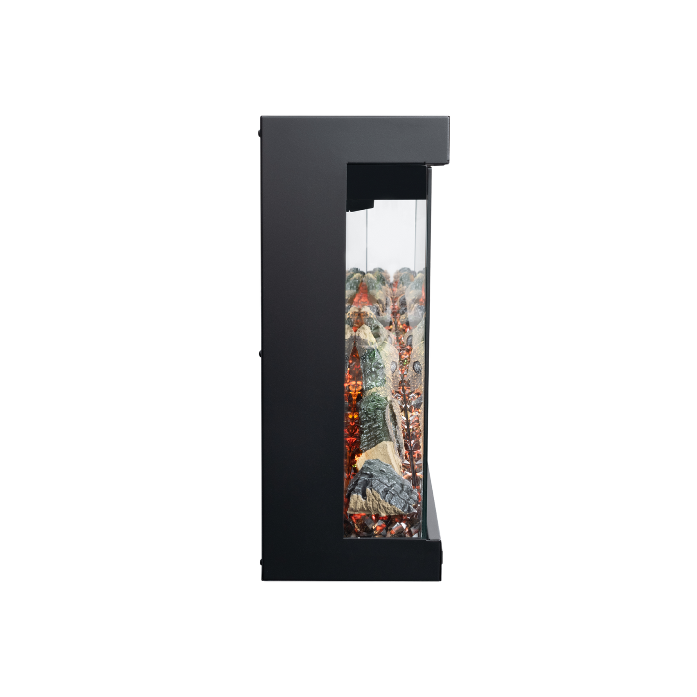 Longford 50" 3 Sided Free-Standing Viewing Built-in Recessed / Wall-mounted Heater Electric Fireplace