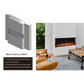 Longford 84" Three Sided Built-in Recessed / Wall mounted Heater Electric Fireplace